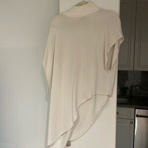 Zara high low sweater top short sleeves